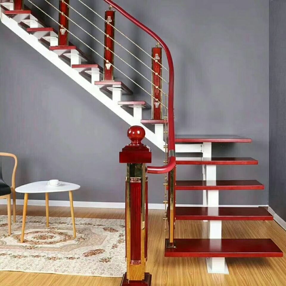 【产品9】钢木整体楼梯全套