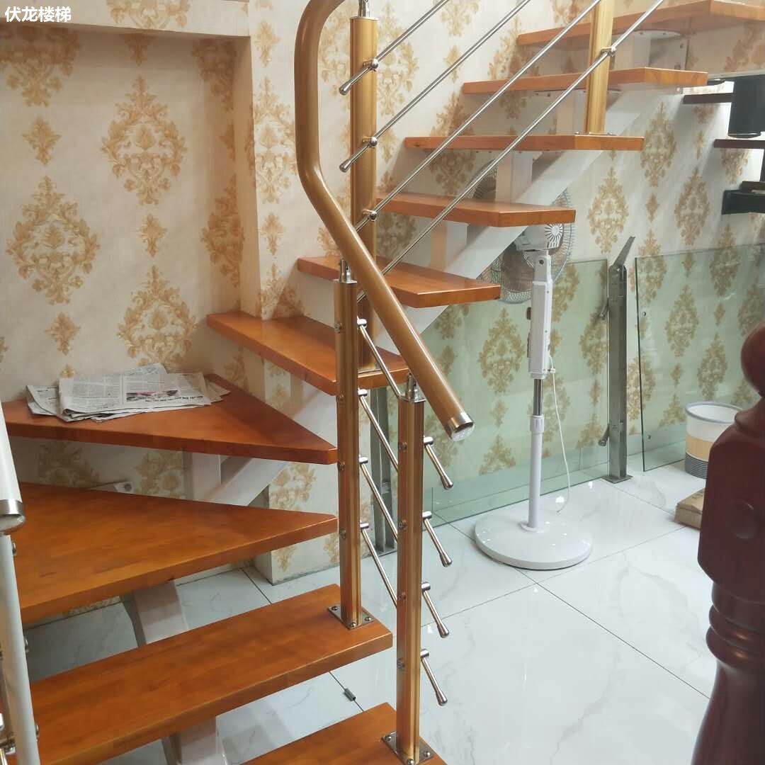 【产品13】复式楼梯定制-不锈