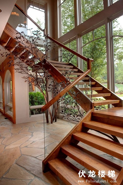 【产品14】别墅玻璃楼梯扶手