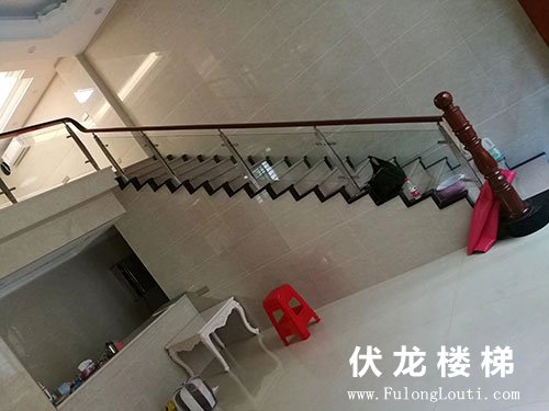 【产品10】不锈钢玻璃扶手实拍