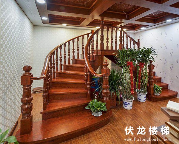 【产品8】弧形弧弯楼梯扶手展示